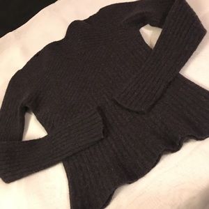 Coal Gray Merino (Soft Italian) Wool Sweater